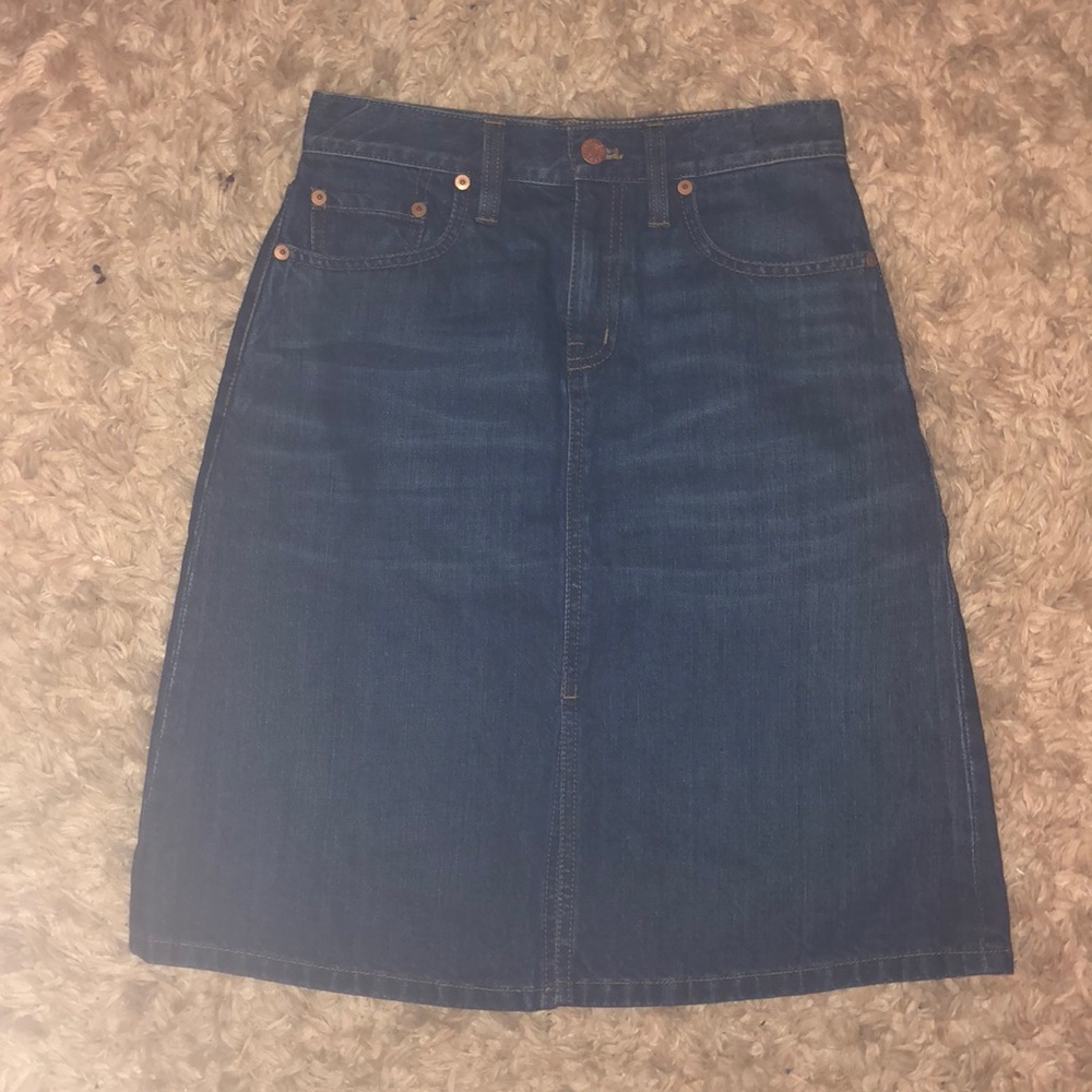 NWOT madewell skirt with slit up front